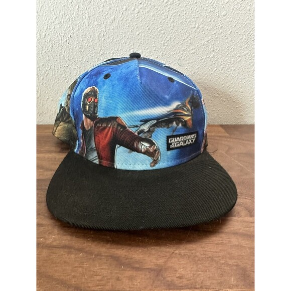 Marvel Guardians Of The Galaxy SnapBack  Hat Star Lord Rocket Groot Gamora Drax - Picture 1 of 10